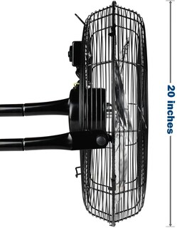 Foto 5 | Ventilador De Suelo Simple Deluxe, Metal De Alta Velocidad, 50 Cm, 3 Velocidades - Venta Internacional.