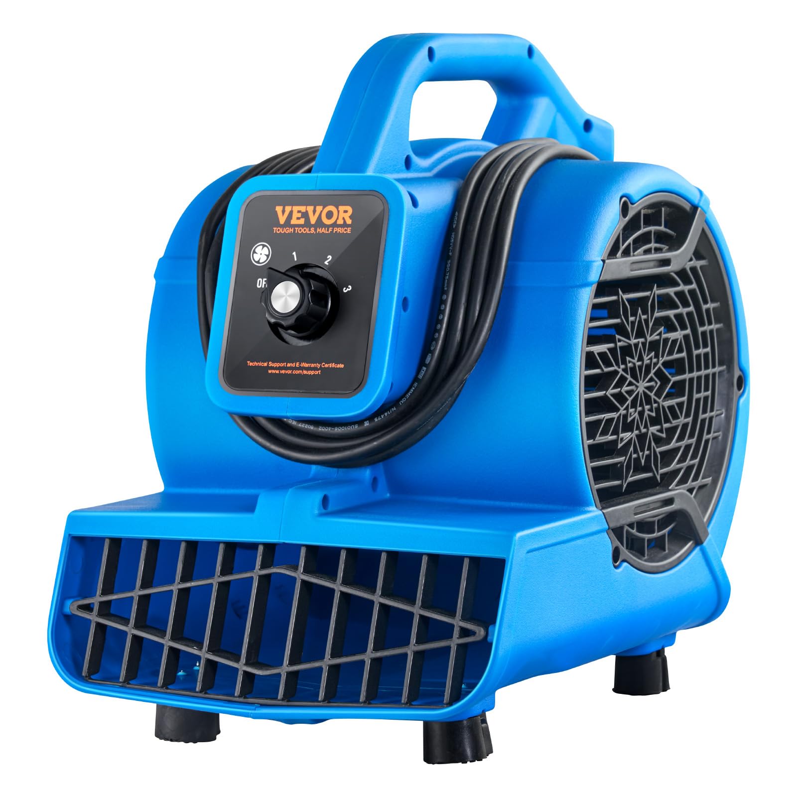 Foto 2 pulgar | Soplador De Suelo Vevor 1360 Rpm 600 M³/h, Generador De Aire Para Secado - Venta Internacional.