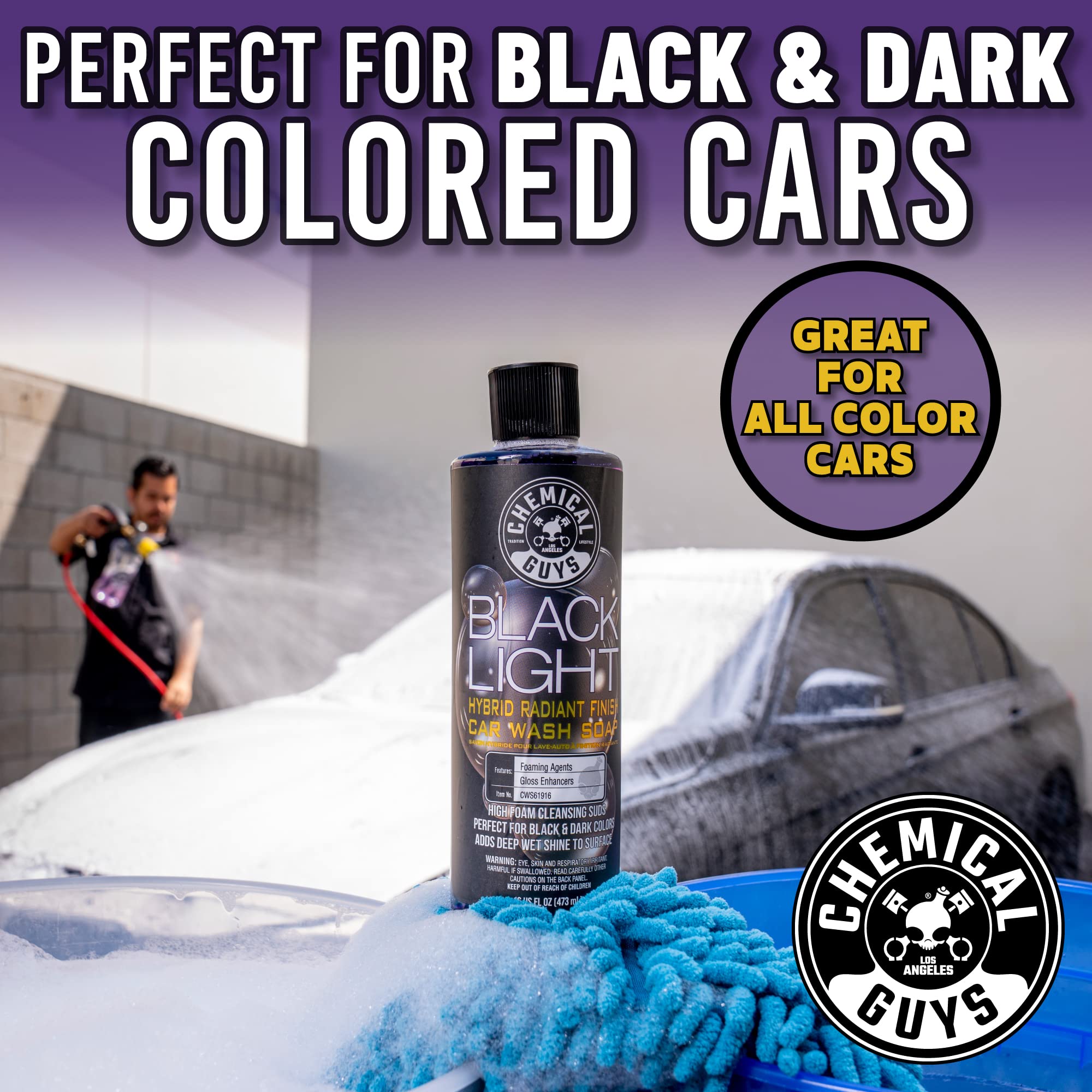 Foto 5 | Jabón Para Lavado De Autos Chemical Guys Black Light 1.9 L Black Cherry - Venta Internacional.