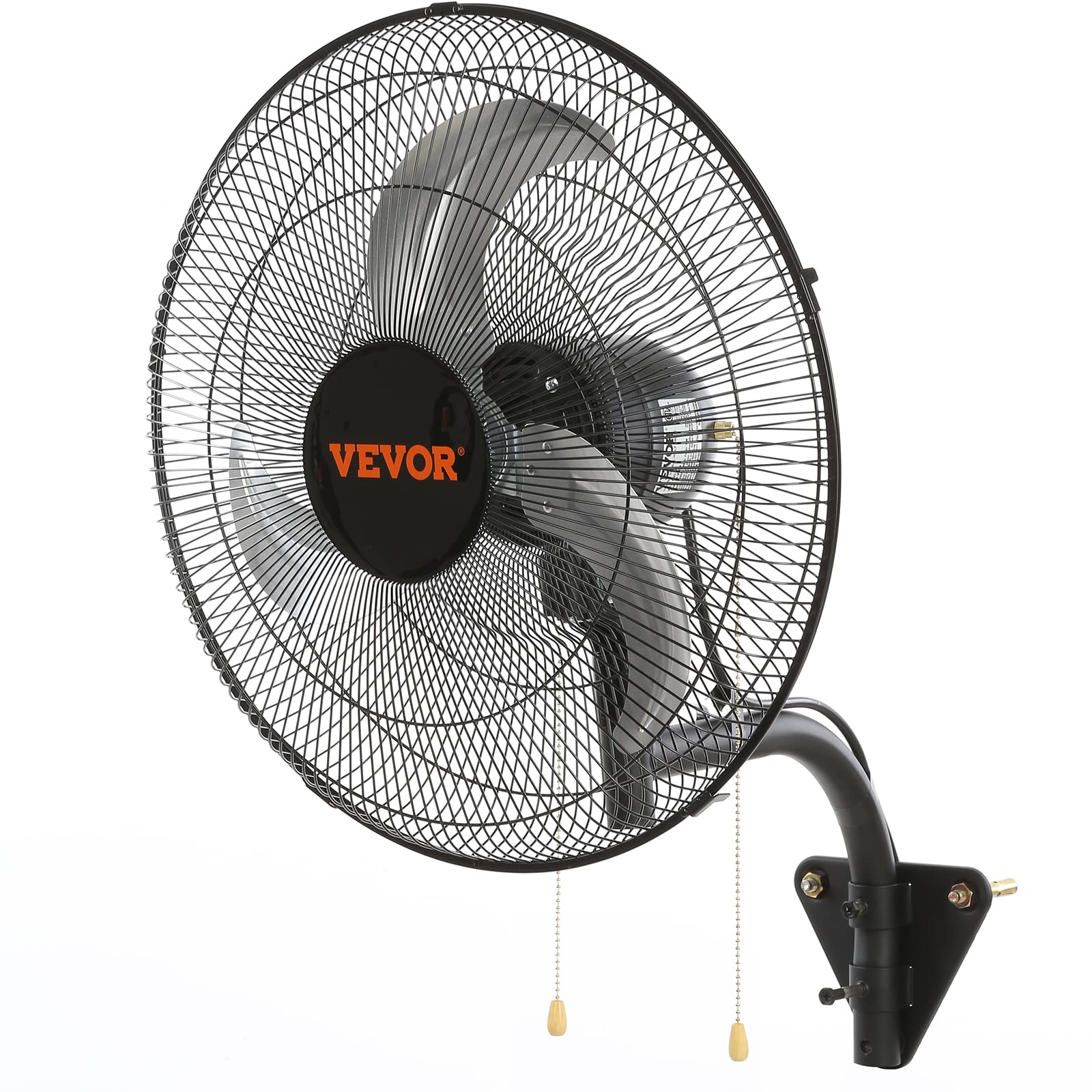 Ventilador De Pared Vevor De 18 Pulgadas, Oscilante, 3 Velocidades, 4000 Cfm - Venta Internacional.