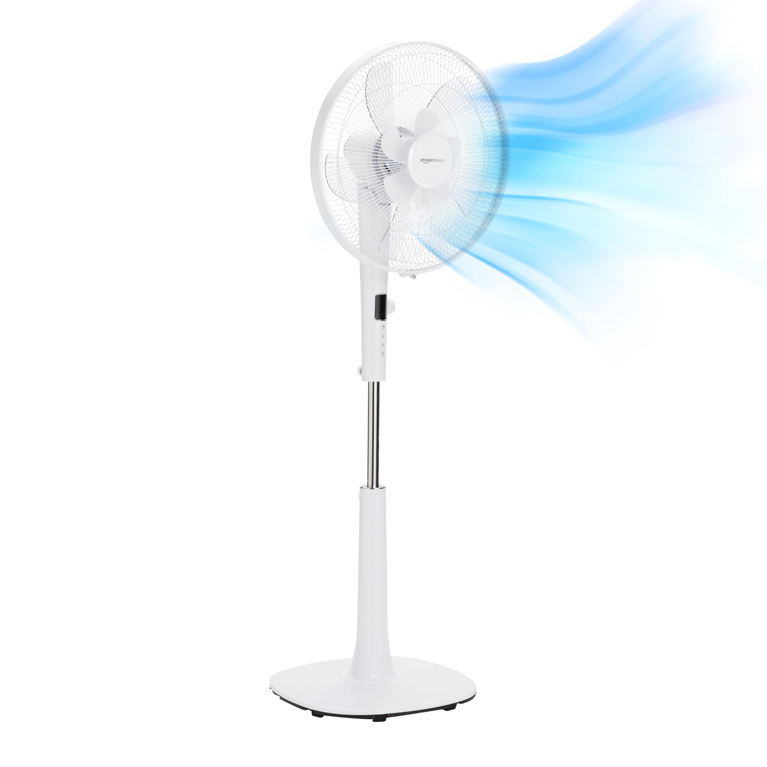 Foto 2 pulgar | Ventilador De Suelo Con Pedestal Amazon Basics, 40 Cm, Silencioso, 12 Velocidades, Blanco - Venta Internacional.
