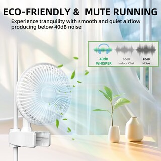 Foto 7 | Ventilador Clip Fan Simple Deluxe Para Tienda De Campaña De Cultivo Con Forma De Mono, 15 W - Venta Internacional.