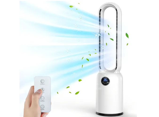 Ventilador De Piso Xtellar Sin Aspas, Eléctrico, Elegante Y Potente, 50w