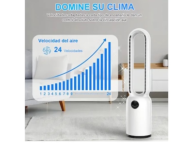 Foto 4 | Ventilador De Piso Xtellar Sin Aspas, Eléctrico, Elegante Y Potente, 50w