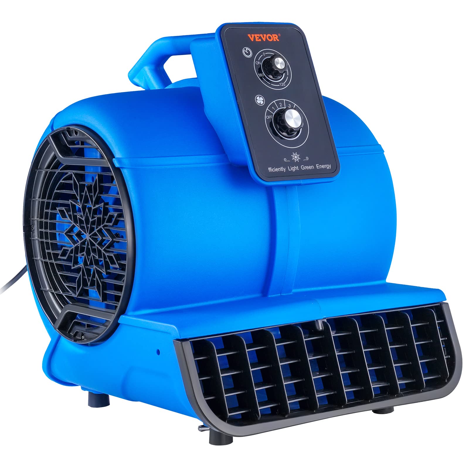 Secador De Alfombras Air Mover Vevor 1/2 Hp 2600 Cfm Con Función De Temporizador - Venta Internacional.
