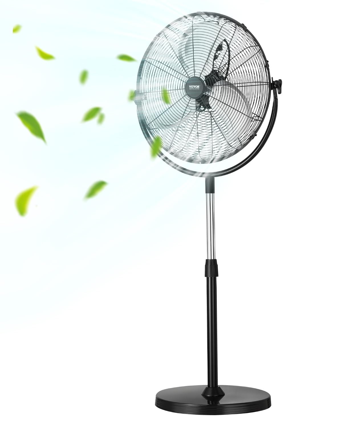Ventilador De Pedestal Vevor Industrial De 18 Pulgadas Con Altura Ajustable - Venta Internacional. $2,430