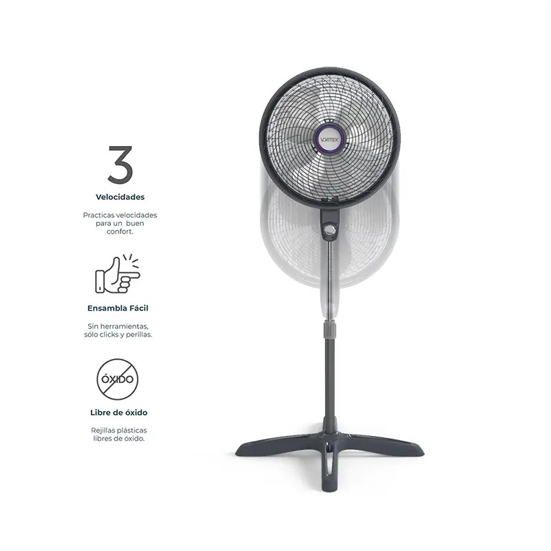 Foto 3 pulgar | Ventilador de Pedestal Navia 18"