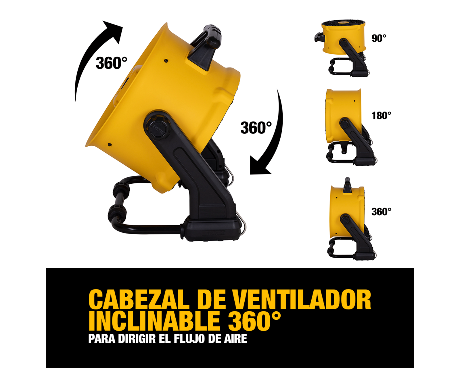 Foto 4 pulgar | Ventilador Industrial 3 En 1 Dewalt Dxf1616-b3 16'' 120 V