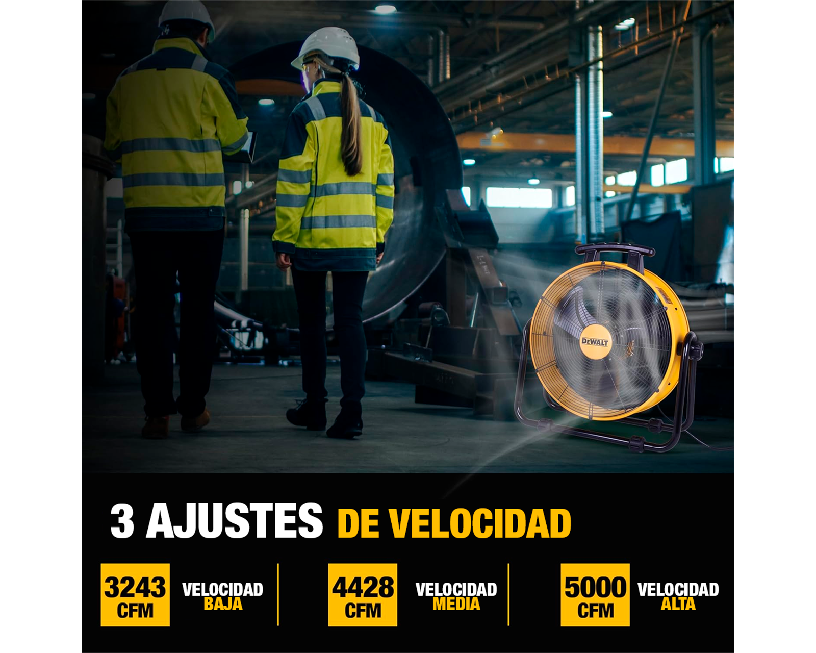 Foto 8 pulgar | Ventilador Industrial Silencioso Dewalt Dxf2043-b3 20'' 120 V