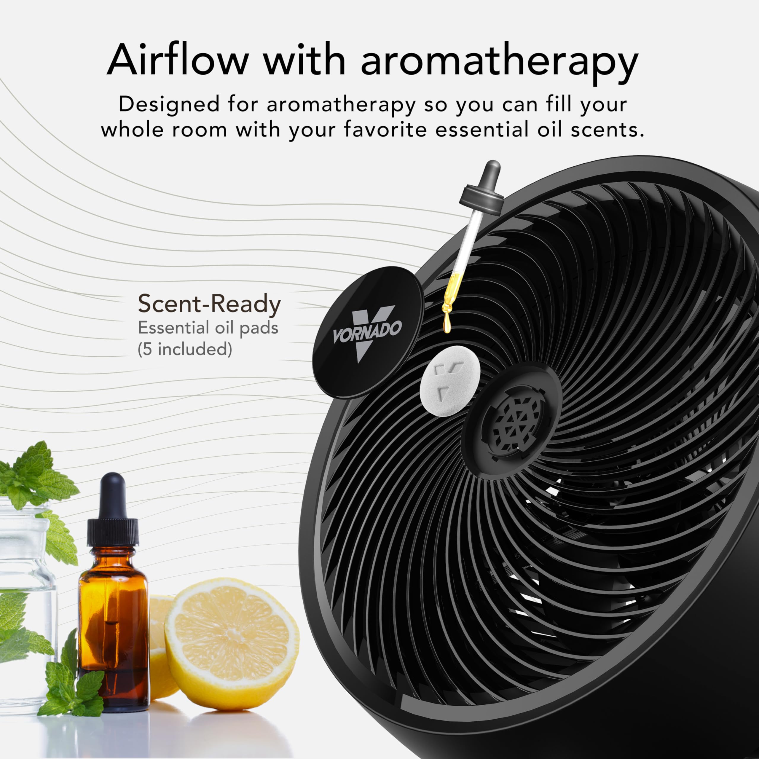 Foto 3 | Circulador Fan Vornado 753 Osc Para Toda La Habitación Con Mando A Distancia  Color Negro - Venta Internacional.