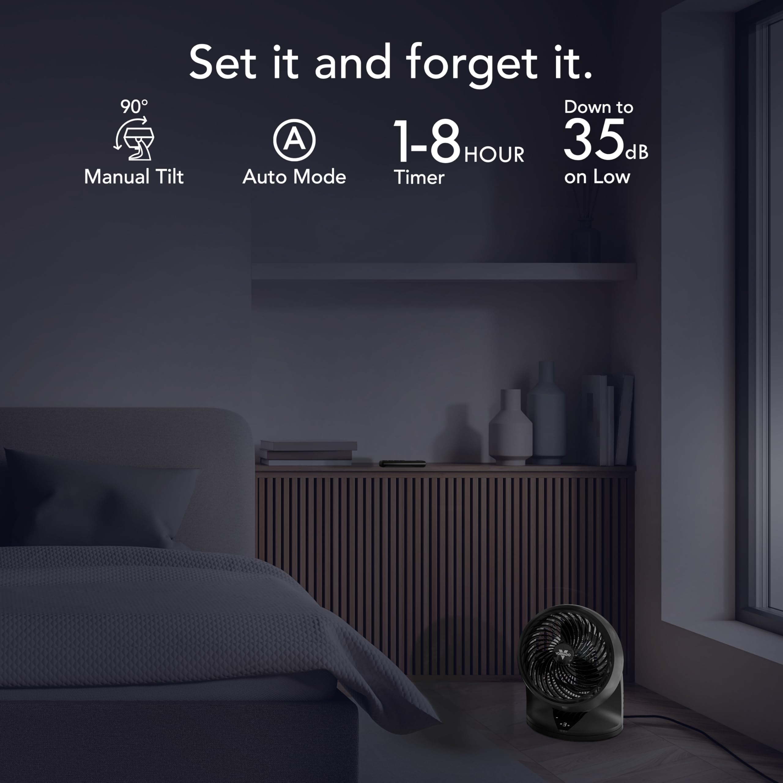 Foto 6 pulgar | Circulador Fan Vornado 753 Osc Para Toda La Habitación Con Mando A Distancia  Color Negro - Venta Internacional.