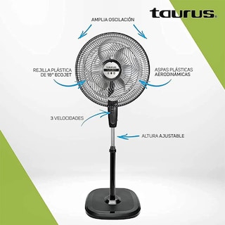 Foto 2 | Ventilador de Pedestal Taurus 2 en 1