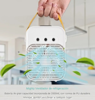 Foto 4 | Enfriador Portatil Xtellar Único Con Humidificador Y Luz Nocturna