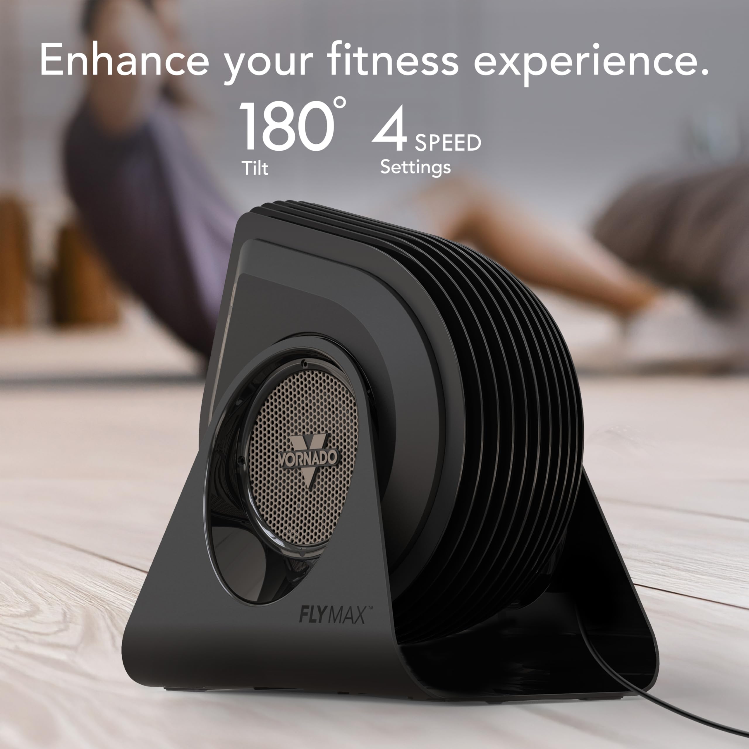 Foto 2 | Ventilador De Fitness Vornado Fly Max High Velocity Con Mando A Distancia Negro - Venta Internacional.