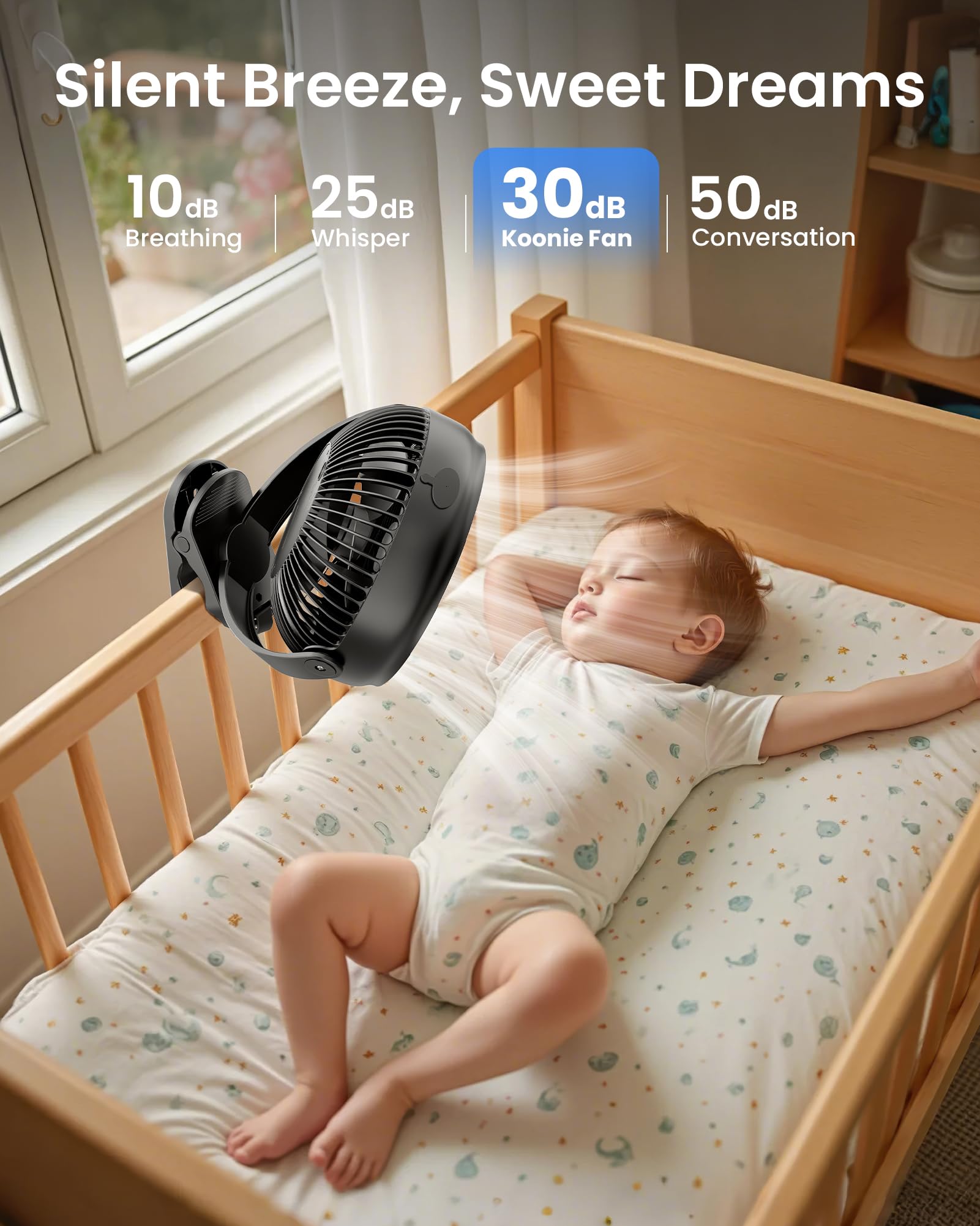 Foto 7 | Ventilador Nebulizador Koonie  Batería De 10000 Mah  8 Pulgadas Con Tanque De 200 Ml  48 H - Venta Internacional.
