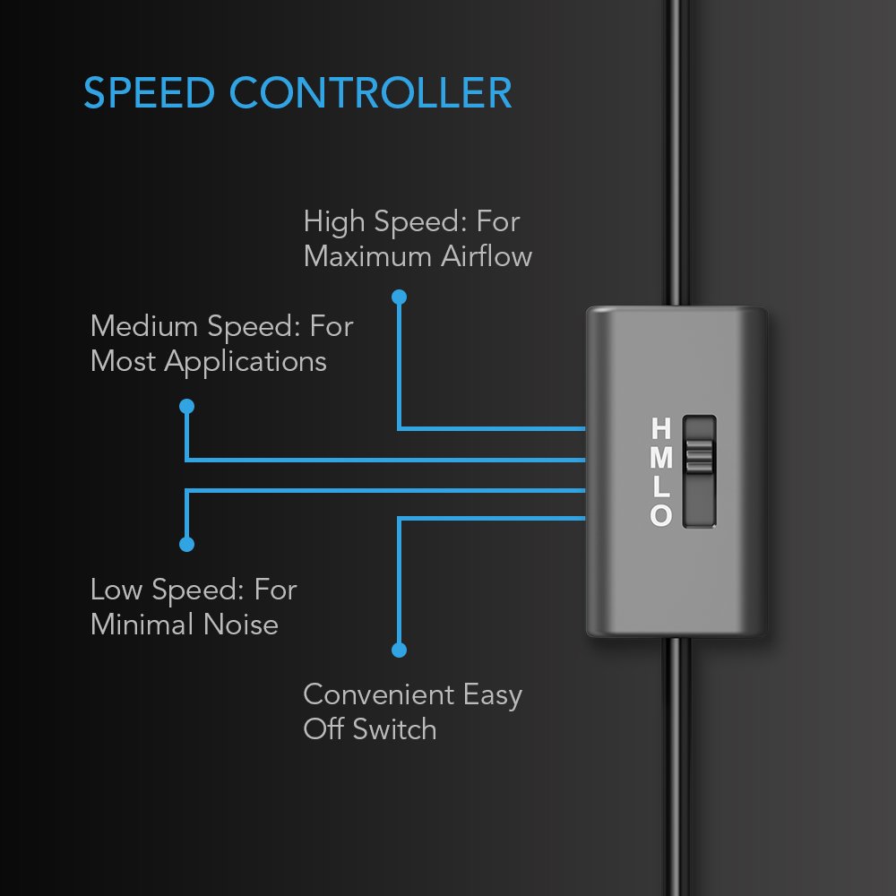 Foto 4 pulgar | Ventilador Ac Infinity Multifan S2 120 Mm Usb Con Control De Velocidad - Venta Internacional.