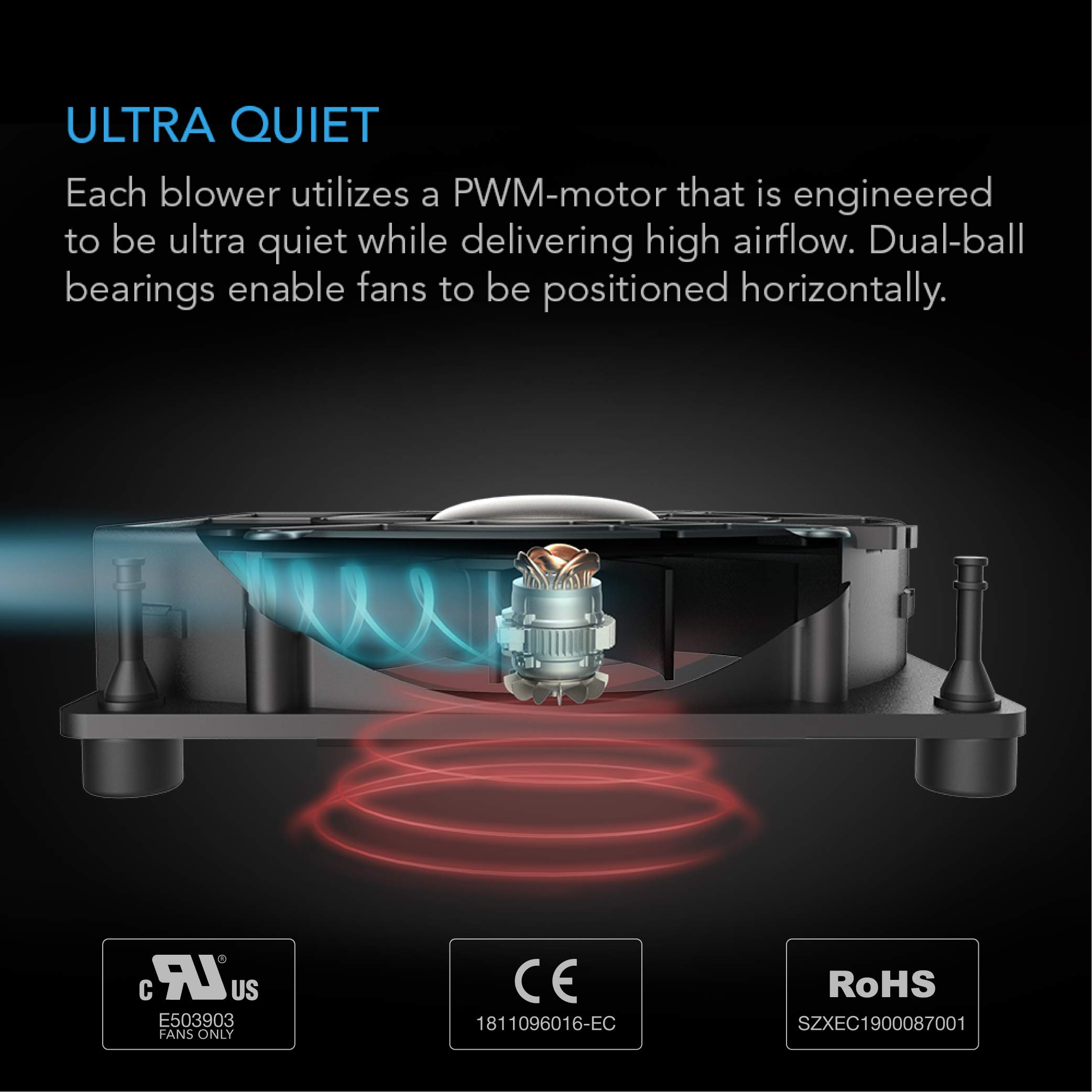 Foto 5 pulgar | Ventilador Ac Infinity Multifan S2 120 Mm Usb Con Control De Velocidad - Venta Internacional.