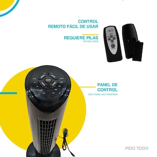 Foto 2 | Ventilador de Torre Sky Care ADT01-33 Giratorio con Control Remoto