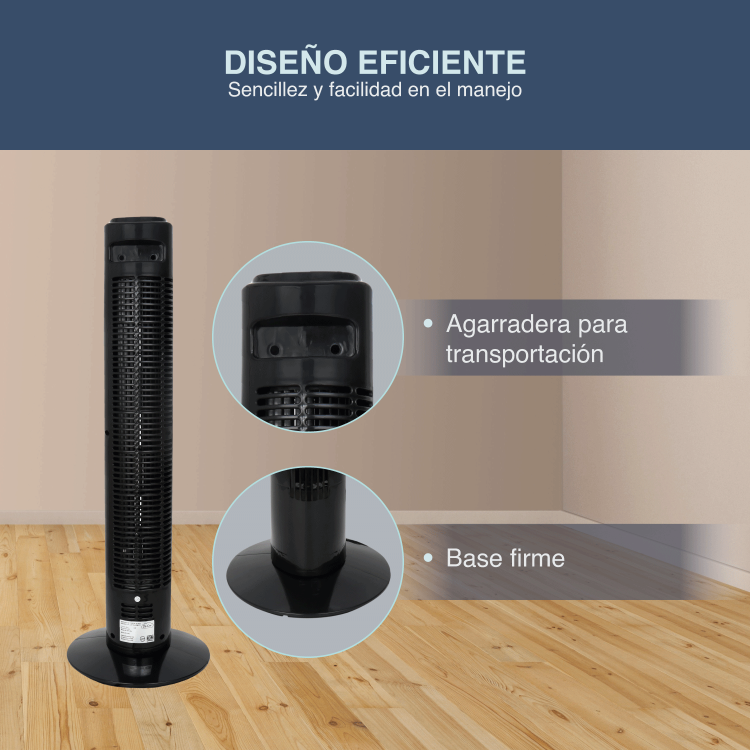 Foto 6 pulgar | Ventilador de Torre Sky Care ADT01-33 Giratorio con Control Remoto