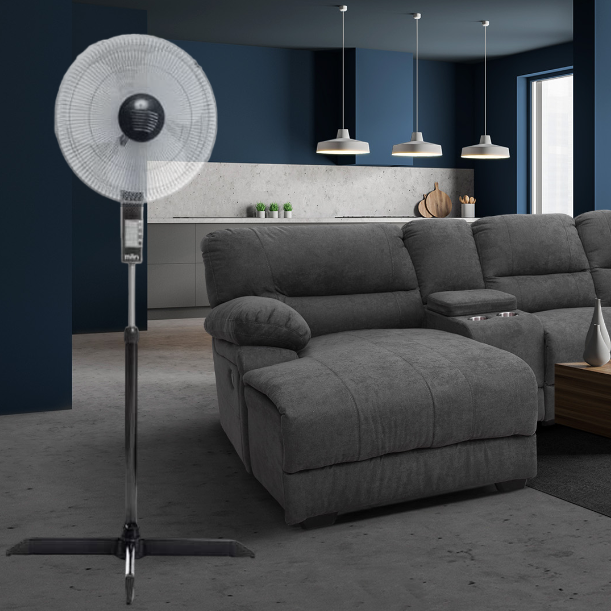 Foto 3 | Ventilador de Pedestal Man 16''