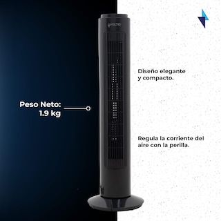 Foto 6 | Ventilador de Torre Voltio 29" Silencioso Giratorio