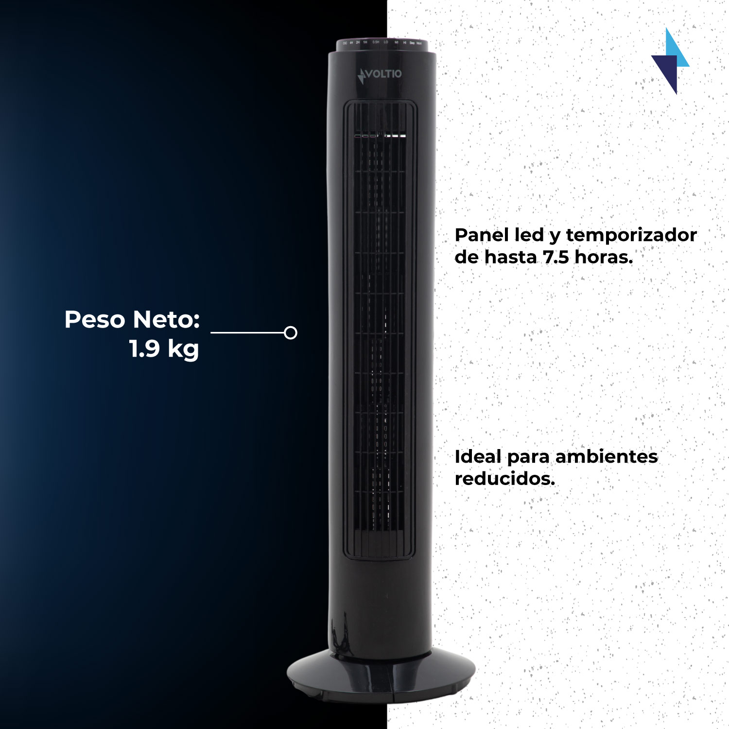 Foto 6 | Ventilador de Torre 29 Pulgadas Voltio con Control Remoto