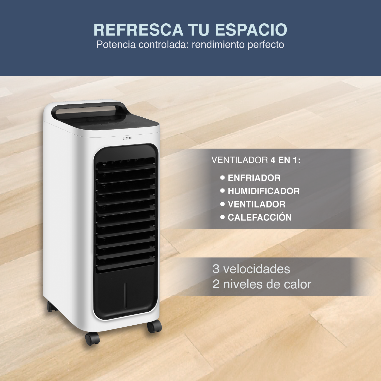 Foto 5 pulgar | Ventilador Enfriador y Calefactor Sky Care SC-EC1WH-4in1 4 Funciones en 1