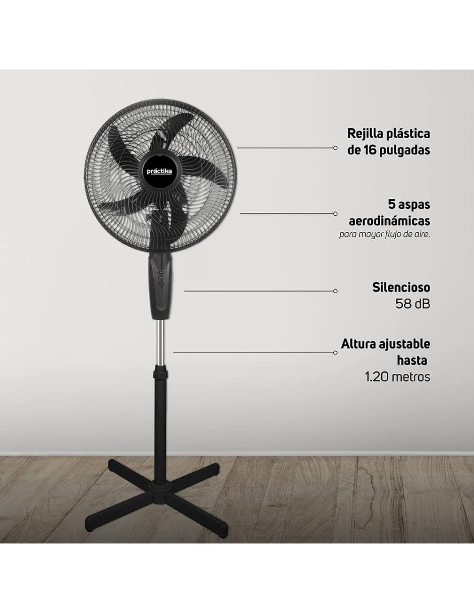 Foto 5 pulgar | Ventilador de Pedestal Taurus Practika 16 Pulgadas 2 Velocidades