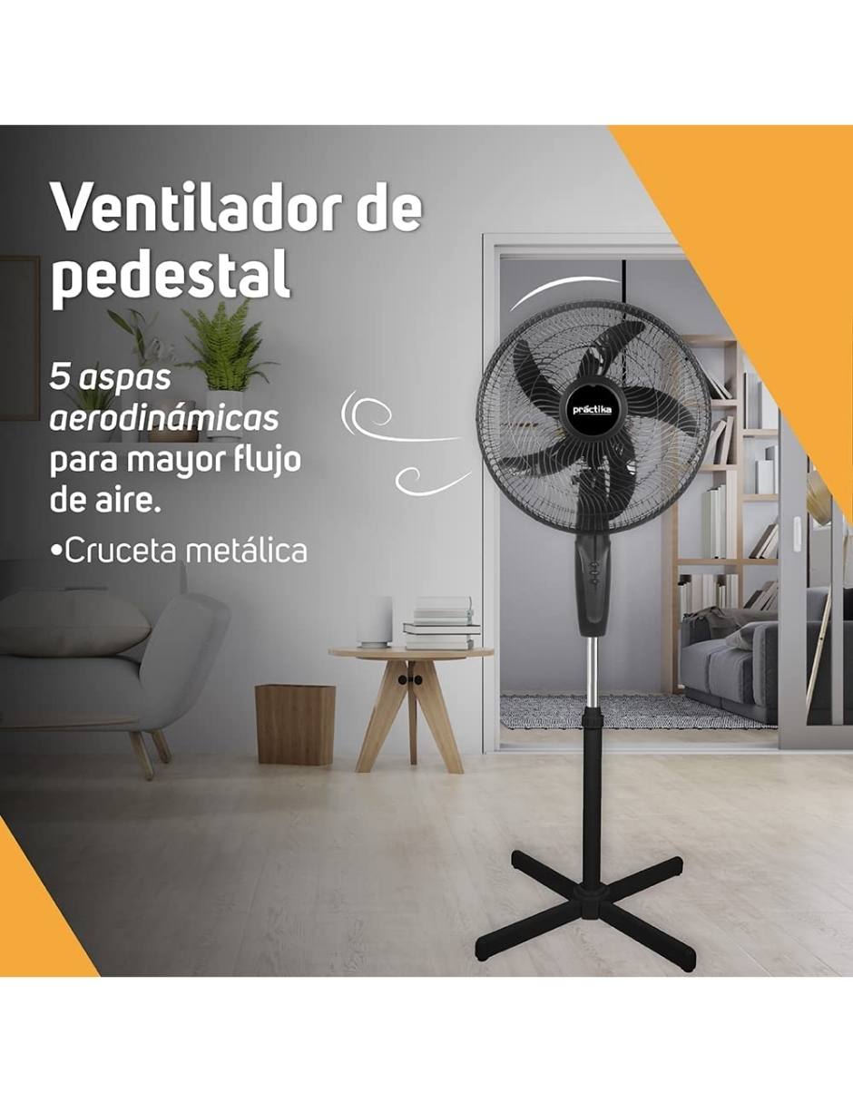 Foto 6 pulgar | Ventilador de Pedestal Taurus Practika 16 Pulgadas 2 Velocidades