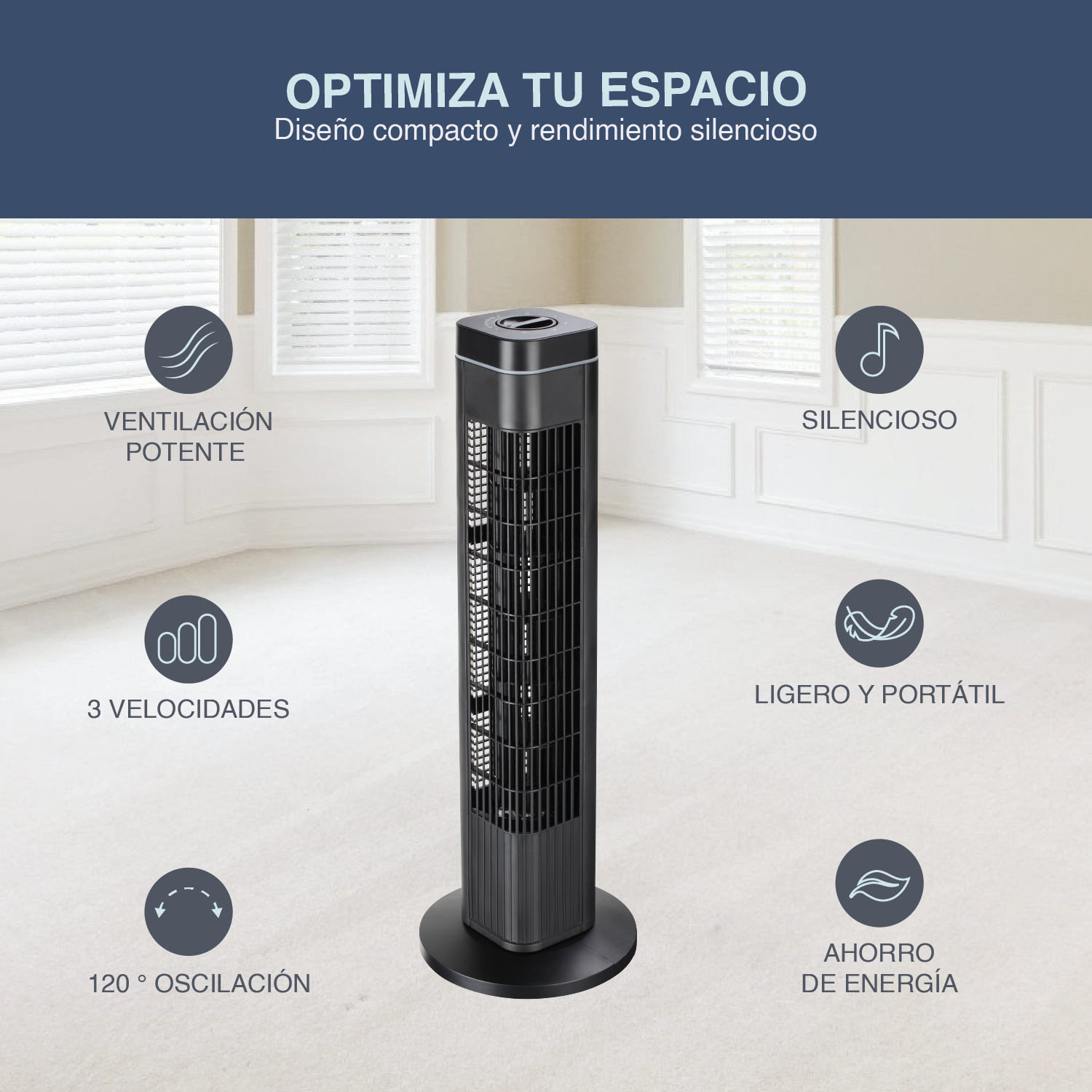 Foto 2 | Ventilador de Torre  Sky Care Essential SC-ABT29