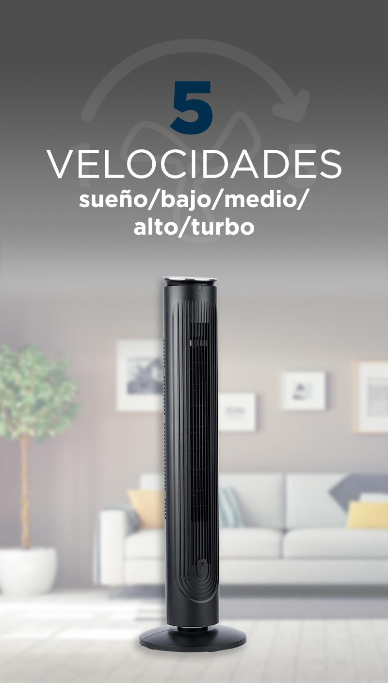 Foto 7 pulgar | Ventilador De Torre 42'' Midea Negro - Cool Esence