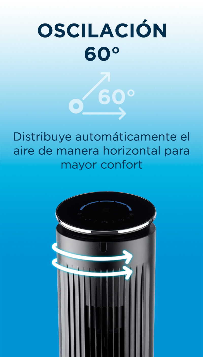 Foto 8 pulgar | Ventilador De Torre 42'' Midea Negro - Cool Esence