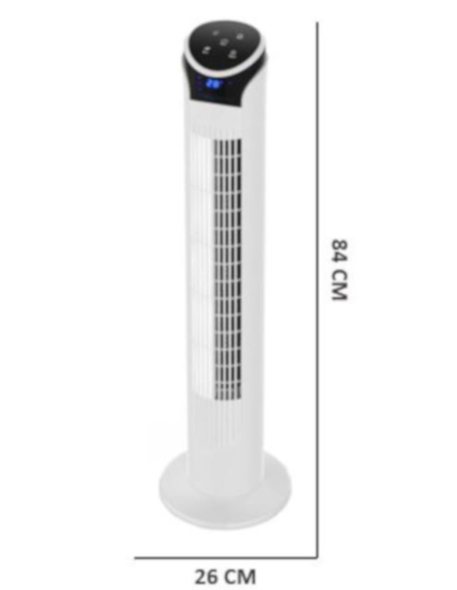 Foto 5 pulgar | Ventilador WiFI de Torre Inteligente Smart Digital 33" Blue Fan