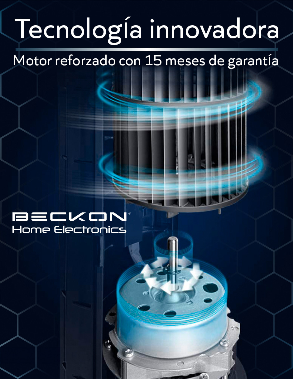 Foto 7 pulgar | Ventilador de Torre Beckon Bv7 Negro