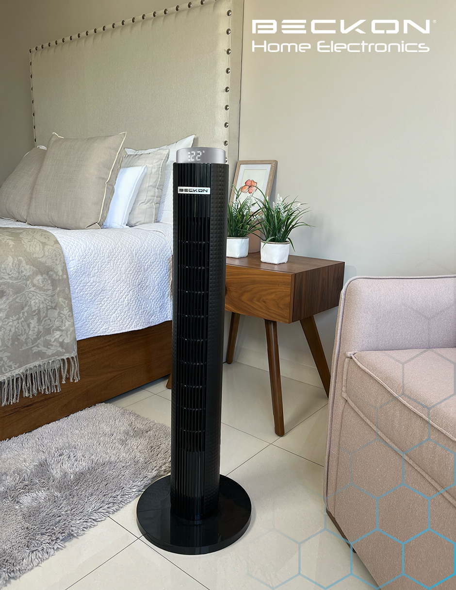 Foto 5 | Ventilador de Torre Beckon Negro con Control Remoto