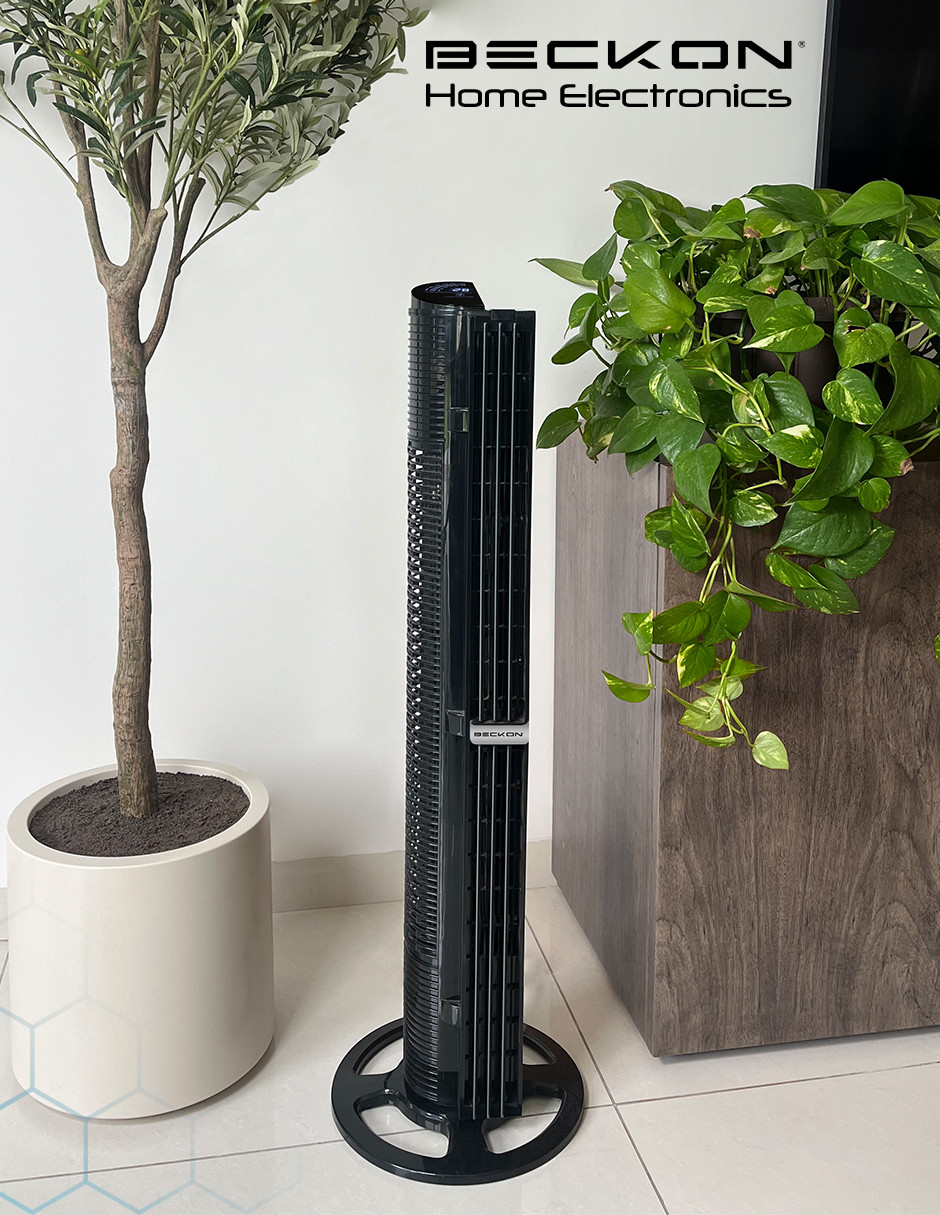 Foto 6 pulgar | Ventilador de Torre Turbo Power Beckon 6 Velocidades + Control Remoto