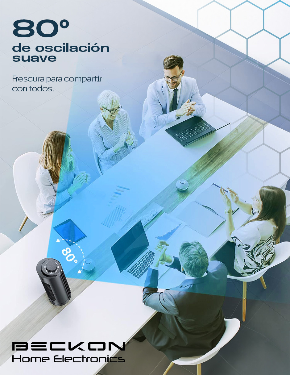 Foto 5 | Ventilador de Torre Beckon de 3 Velocidades