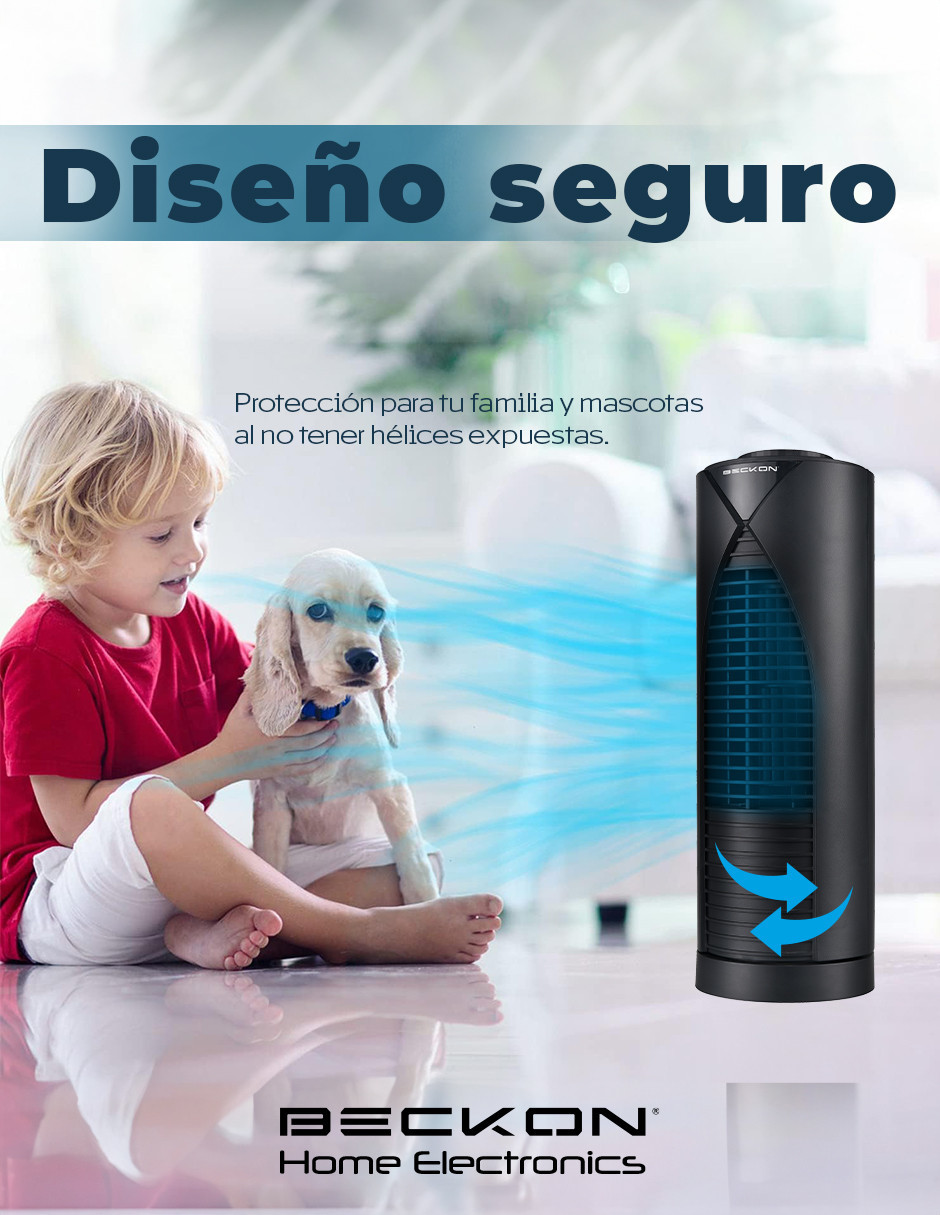 Foto 7 pulgar | Ventilador de Torre Beckon de 3 Velocidades