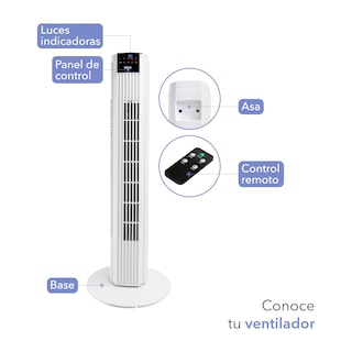Foto 3 | Ventilador de Torre RCA RC-VT2 Blanco con Control Remoto