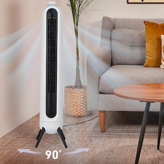 Foto 4 | Ventilador De Torre Giratorio Silencioso Con Velocidades Blanco