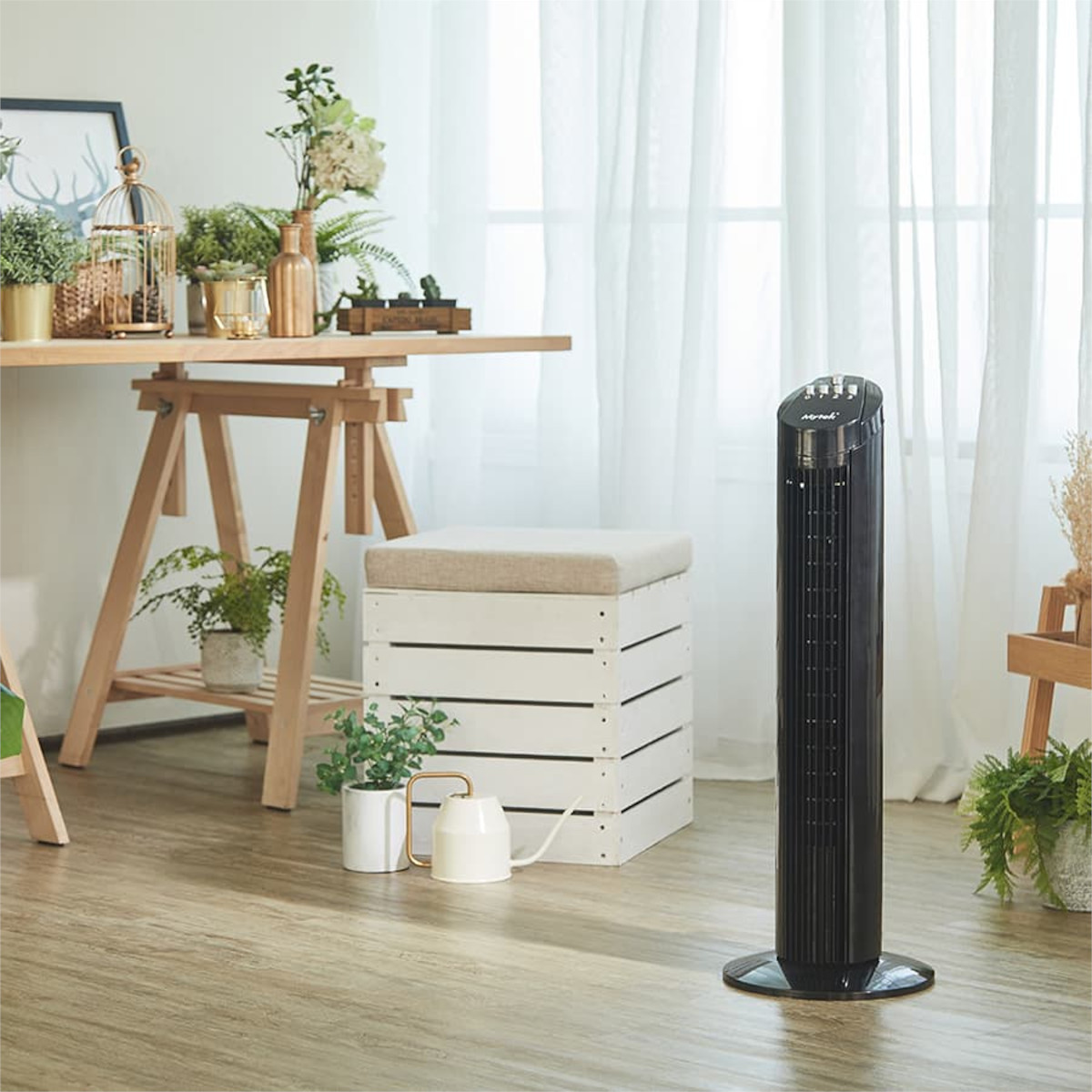 Foto 7 pulgar | Ventilador Torre 29'' Mytek 3352 Oscilación 90° 3 Velocidades