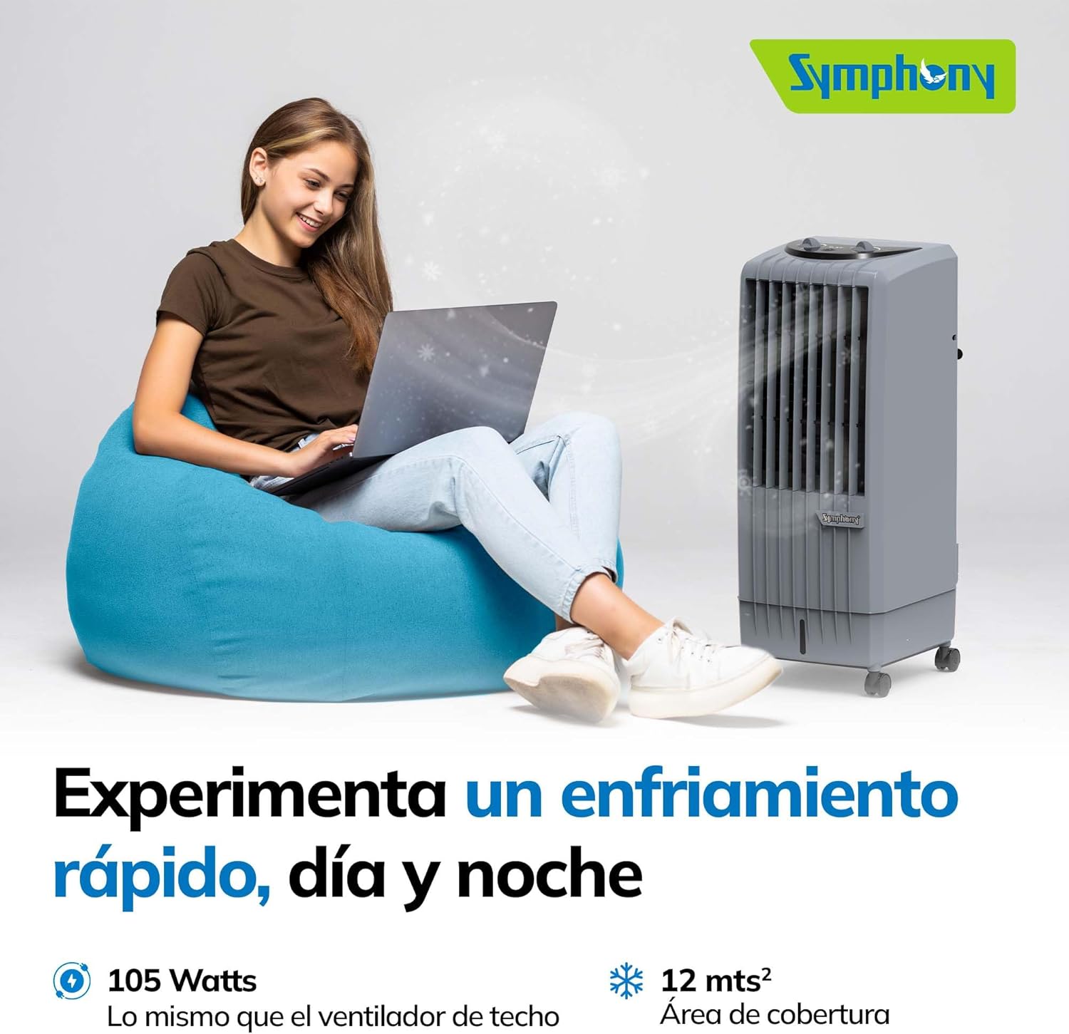 Foto 3 pulgar | Symphony Enfriador De Aire Evaporativo Portatil De 8 Litros Diet8t