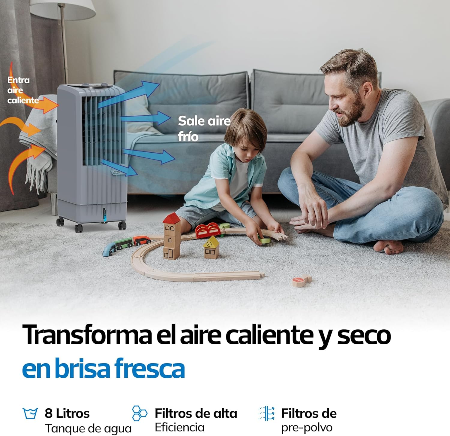 Foto 4 pulgar | Symphony Enfriador De Aire Evaporativo Portatil De 8 Litros Diet8t