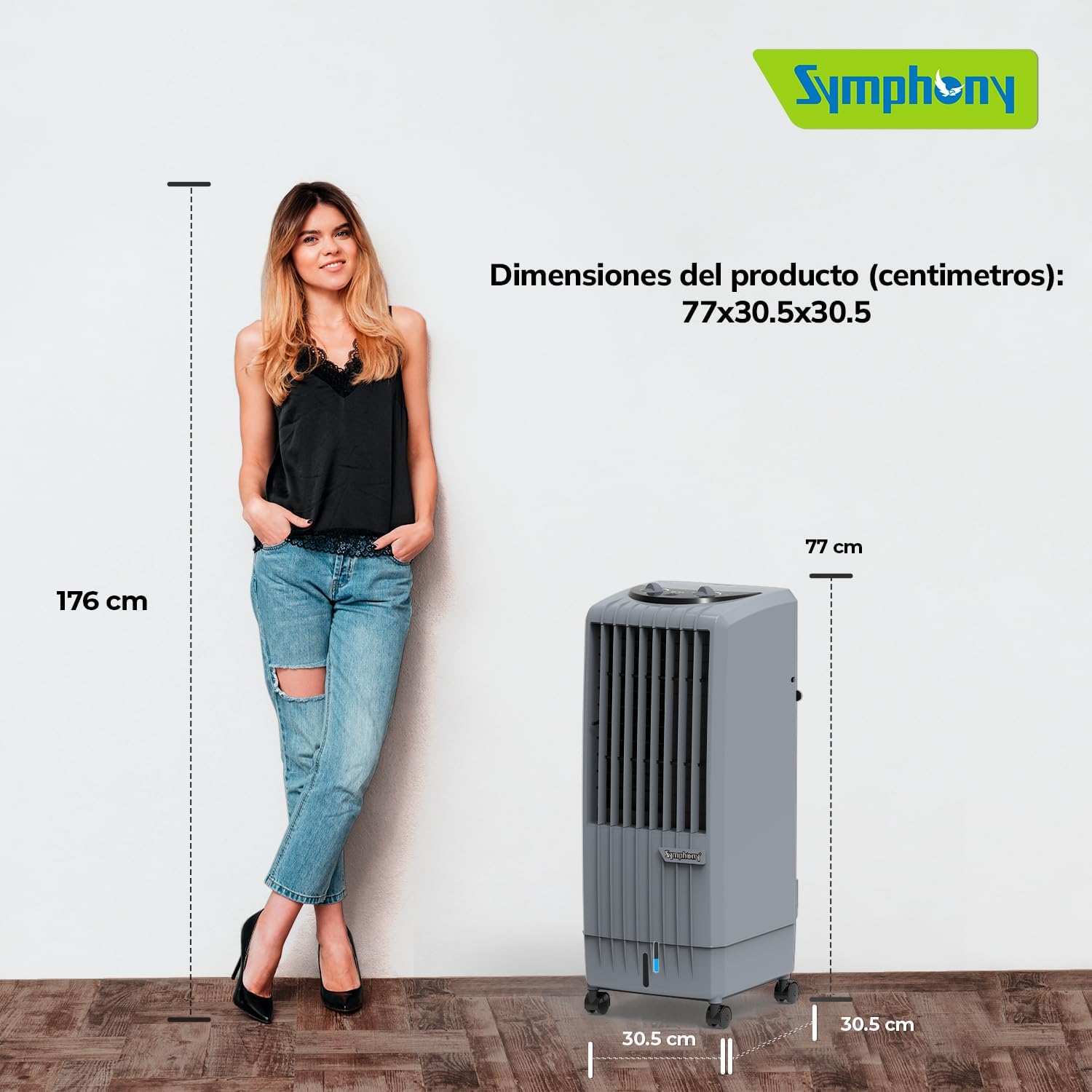 Foto 6 pulgar | Symphony Enfriador De Aire Evaporativo Portatil De 8 Litros Diet8t