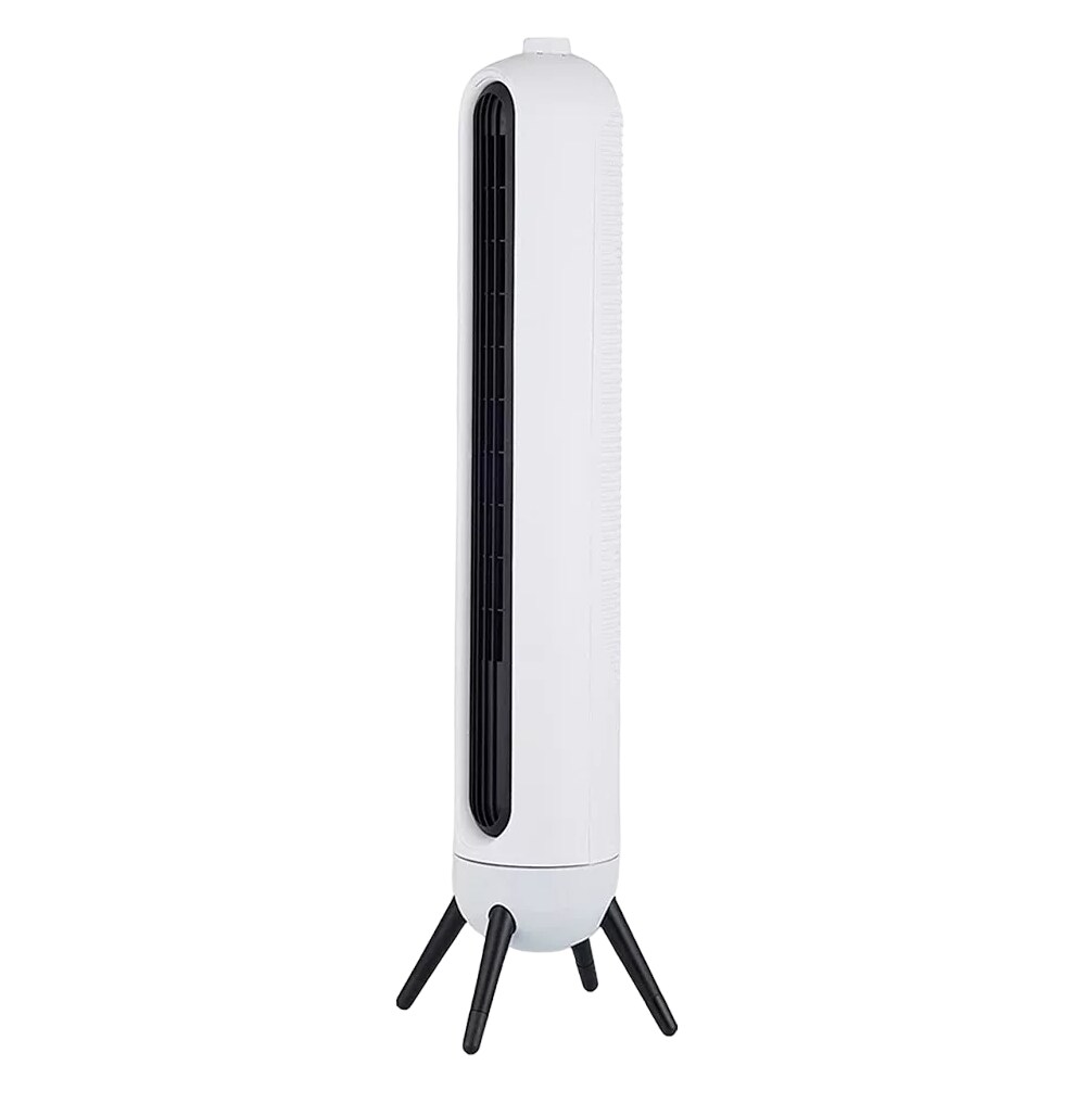Ventilador De Torre Giratorio Silencioso Con Velocidades Estructura Blanco $1,589