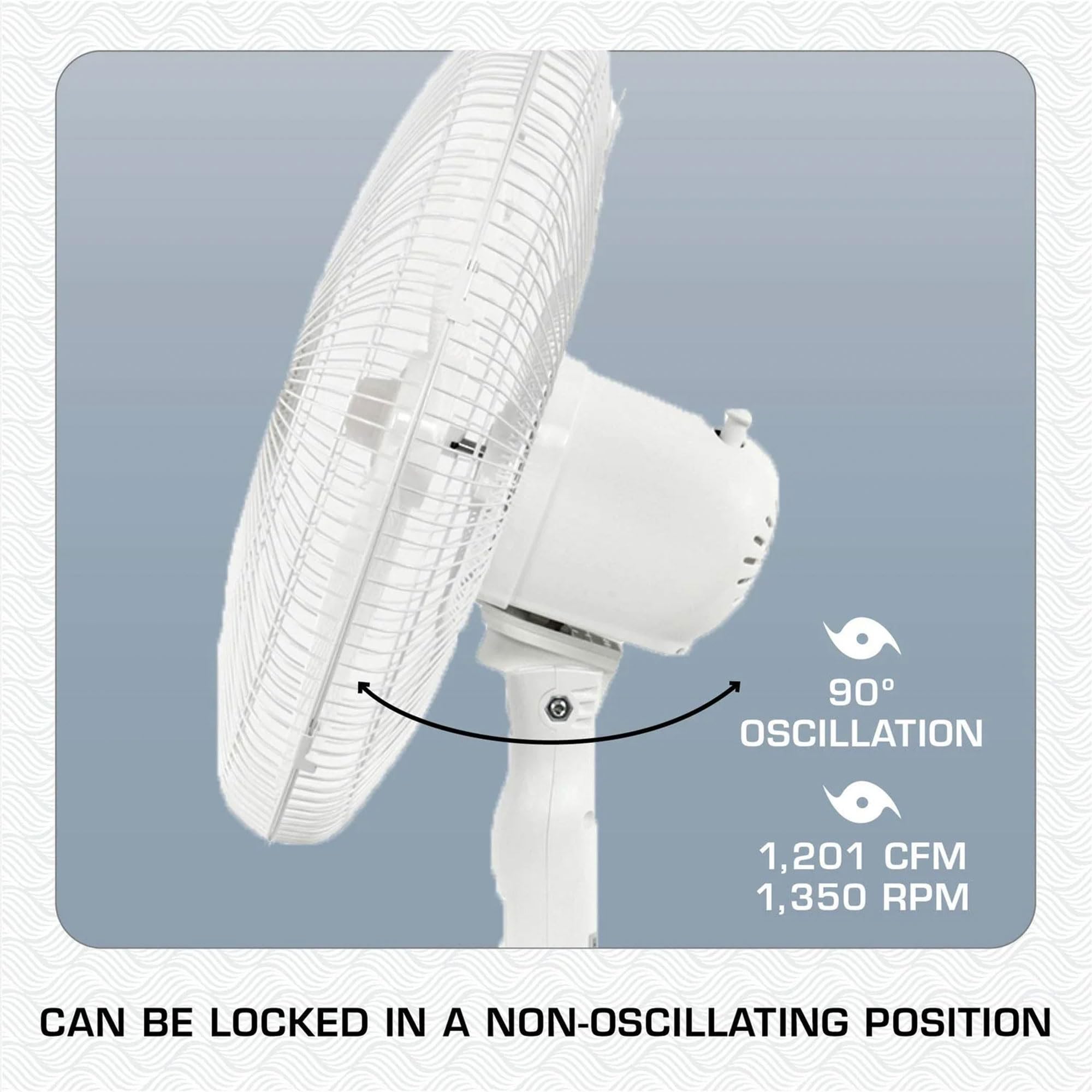 Foto 5 pulgar | Ventilador Hurricane Supreme, 40 Cm, Oscilación De 90 Grados, 3 Velocidades - Venta Internacional.