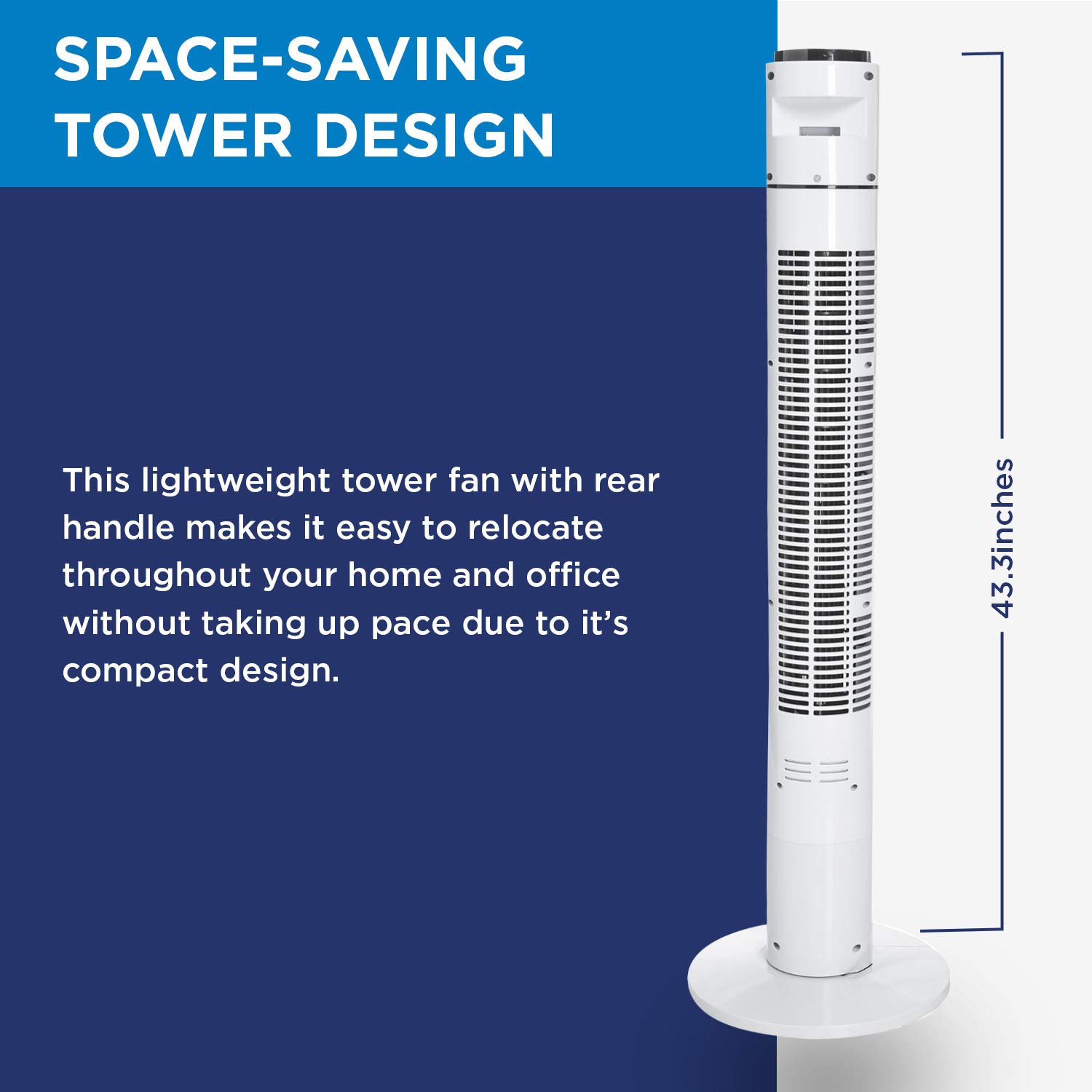 Foto 5 pulgar | Ventilador Tipo Torre Westinghouse De 42 Pulgadas Con Mando A Distancia Y Oscilación De 80° - Venta Internacional.