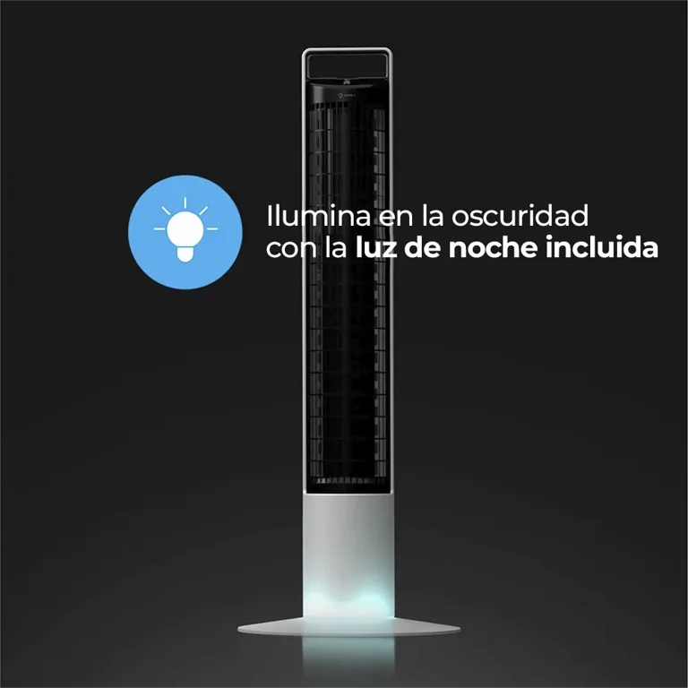 Foto 3 pulgar | Aspen Ventilador De Torre 40'' Oscilante Con 3 Velocidades Y Luz Led - A40