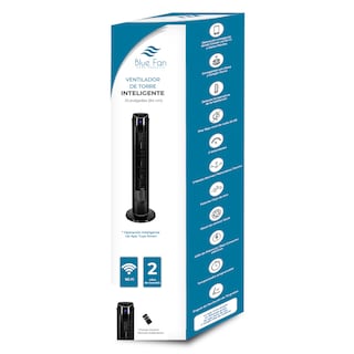 Foto 7 | Ventiladores de Torre Blue Fan de 3 Velocidades