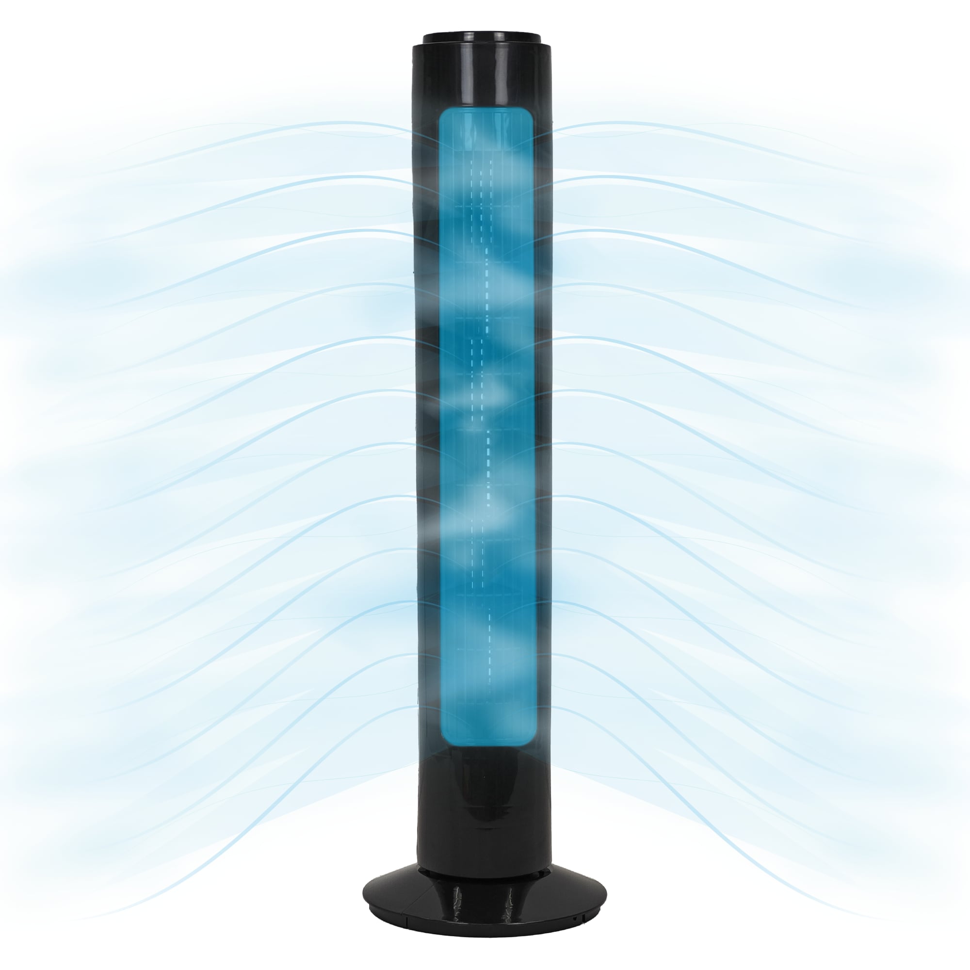 Ventilador De Torre 29”  En Color Negro- Oscilante Y Compacto - Ideal Para El Hogar